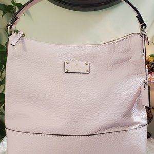 Kate Spade Bay Street Cora Pastel Pink Embossed Leather Shoulder Bag/Purse